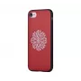 Devia Apple iPhone 7/8 funda con bordado de flores roja