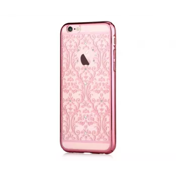 Devia Funda Baroque con Swarovski trasera rosa oro para Apple iPhone 7