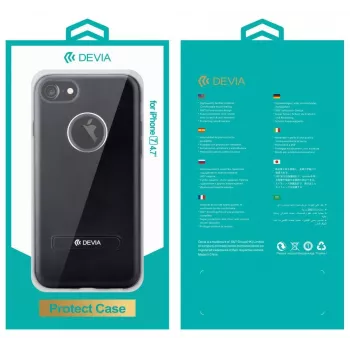 Devia Funda con tapa iView para Apple iPhone 7 negra