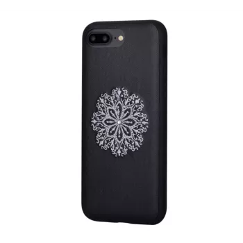 Devia Funda con bordado floral para Apple iPhone 7 Plus/8 Plus negra
