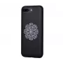 Devia Funda con bordado floral para Apple iPhone 7 Plus/8 Plus negra
