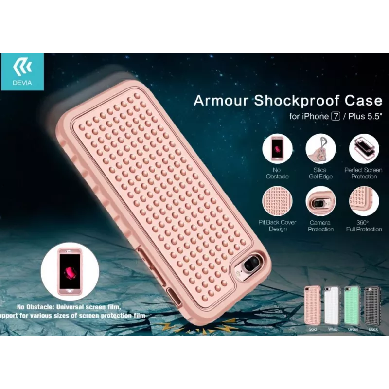 Devia Apple iPhone 7 Plus Funda Armor Antigolpes Verde