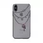 Devia Funda Crystal Shell para Apple iPhone X negra