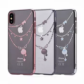 Devia Funda Crystal Shell para Apple iPhone X roja