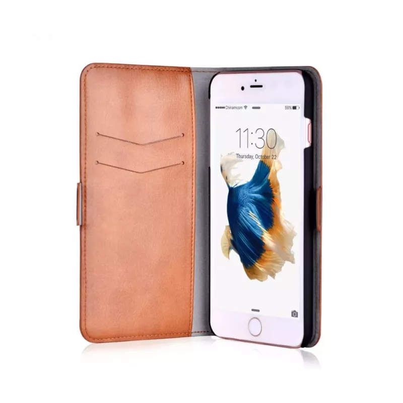 Funda 2 en 1 Devia Apple iPhone X Magic marrón
