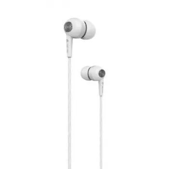 Devia Kintone Auriculares con cable con conector jack de 3,5 mm, blanco