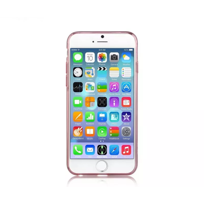 Devia funda trasera mate translúcida ultrafina Naked Series para Apple iPhone 7 / 8 - oro rosa