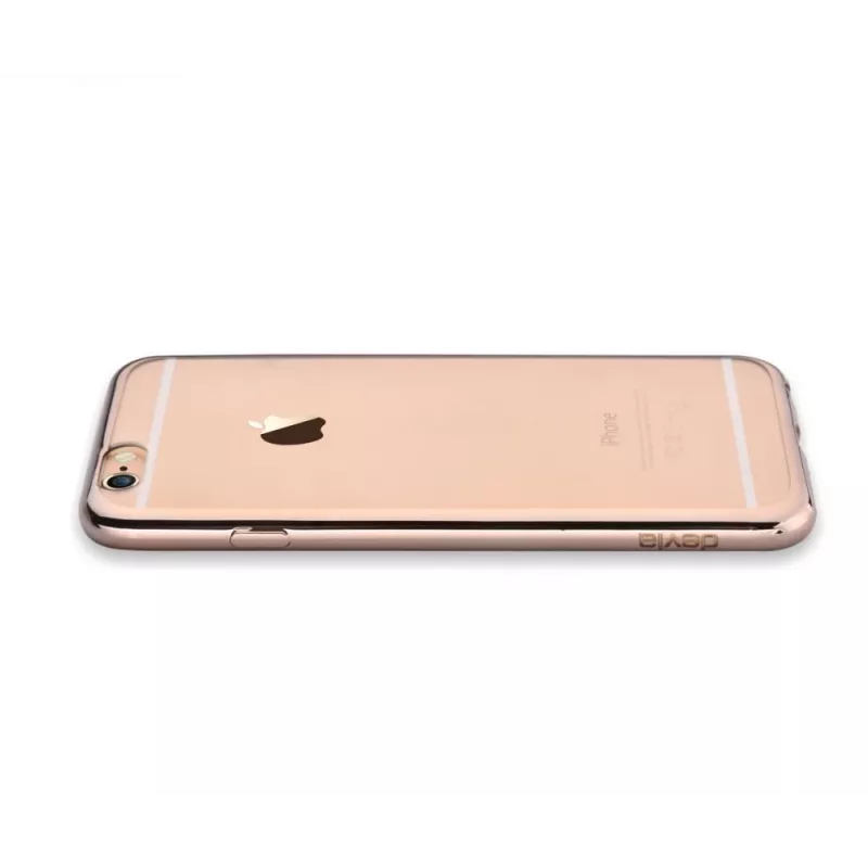 Devia Samsung Galaxy S8 Plus Funda blanda con purpurina oro champán