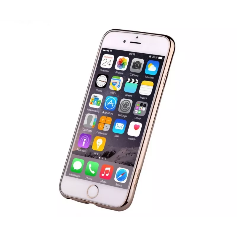 Devia Samsung Galaxy S8 Plus Funda blanda con purpurina oro champán