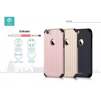 DEVIA Suitcase Series Funda Trasera para Apple iPhone 6 Plus / 6s Plus - Oro Rosa