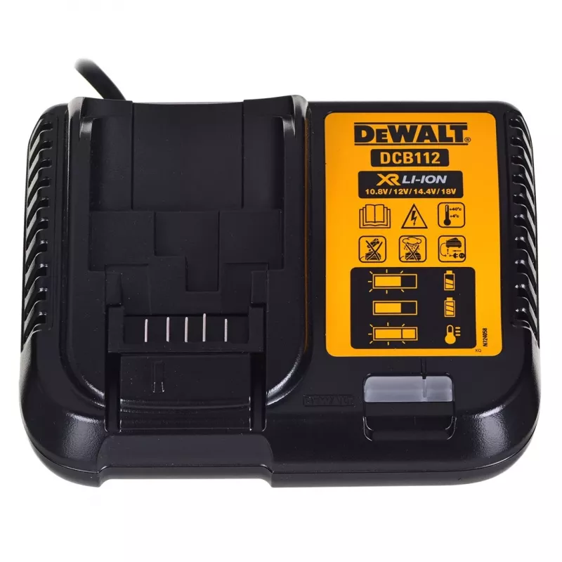 DEWALT 18V POWERSTACK Taladro atornillador sin escobillas DCD800E1T 90Nm 1x1,7Ah TSTAK