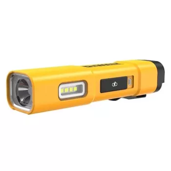 DEWALT BD-DCL183 Linterna LED 1300 lúmenes, IPX4 resistente a salpicaduras, aluminio aeronáutico, negro