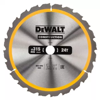 DEWALT DT1961-QZ Extreme Runtime disco de sierra circular 315mm x 30mm agujero, 60T TCT, corte fino para madera, MDF, laminado