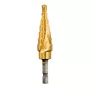 DEWALT DT5027-QZ Broca escalonada HSS 4-12 mm, 9 escalones, recubierta de TiN, vástago hexagonal