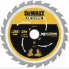 DEWALT DT99573 disco de sierra 250 mm 60 dientes TCT corte fino para madera, contrachapado, MDF, aglomerado