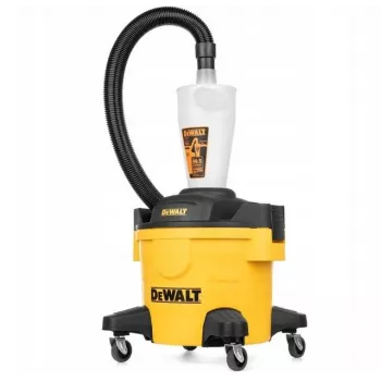 DEWALT DXVCS002 Separador de polvo ciclónico para aspirador de agua y polvo, 10 galones, amarillo/negro