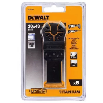 DEWALT Hoja de sierra con recubrimiento de titanio - 30 mm x 43 mm (5 uds.)