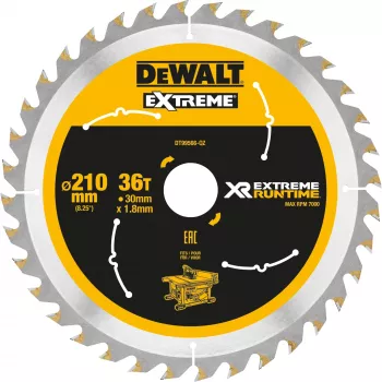 DEWALT Xtreme Runtime disco de sierra 210mm x 30mm 36T