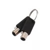 DICOTA Ultra Slim V2 - Llave para candado de cable - Negro (pack de 2)