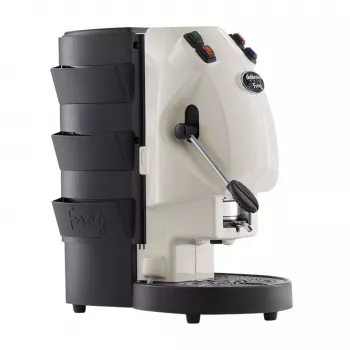 Cafetera Didiesse Frog Revolution Avorio, E.S.E. Pads, 2L, 650W, 15 bar, negro/marfil