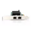 DIGITUS Tarjeta de red Gigabit Ethernet de 2 puertos, RJ45, PCI Express, chipset Intel I210-AT (DN-1013-2)