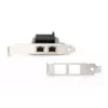DIGITUS Tarjeta de red Gigabit Ethernet de 2 puertos, RJ45, PCI Express, chipset Intel I210-AT (DN-1013-2)