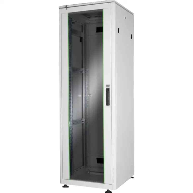 DIGITUS 36HE armario de red Unique 600x600mm puerta de cristal gris