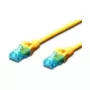 DIGITUS cable de red Cat 5e UTP RJ-45 conector macho a conector macho, 25 cm, amarillo DK-1512-0025/Y