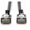 DIGITUS CAT 6A F-FTP cable de parcheo slim, 2 m, negro, pack de 10