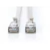 DIGITUS CAT 6A F/FTP cable de parcheo slim, 2 m, gris, pack de 10, LSZH, 10GBase-T, 500 MHz, RJ45