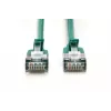 DIGITUS Cable de parcheo slim CAT 6A F-FTP, 3 m, Verde, pack de 10, LSZH, 10GBase-T