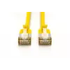 Digitus CAT 6A F/FTP Slim Patch Cable, 5 m, amarillo, pack de 10, LSZH, 10GBase-T, 500 MHz, Snagless