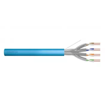 DIGITUS Cable de instalación Cat6A U/FTP Dca AWG 23/1 LSOH 500m Azul Rollo