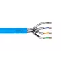 DIGITUS Cable de instalación Cat6A U/FTP Dca AWG 23/1 LSOH 500m Azul Rollo