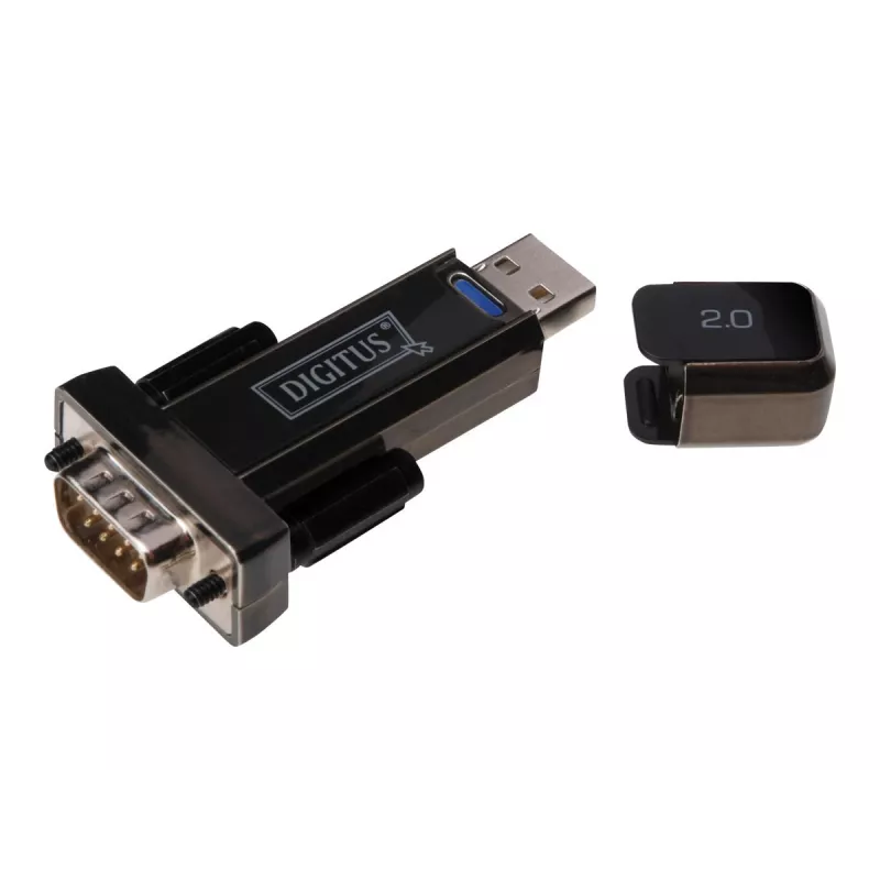 Adaptador DIGITUS DA-70156 USB 2.0 a RS232 serie, 1,5 m, negro