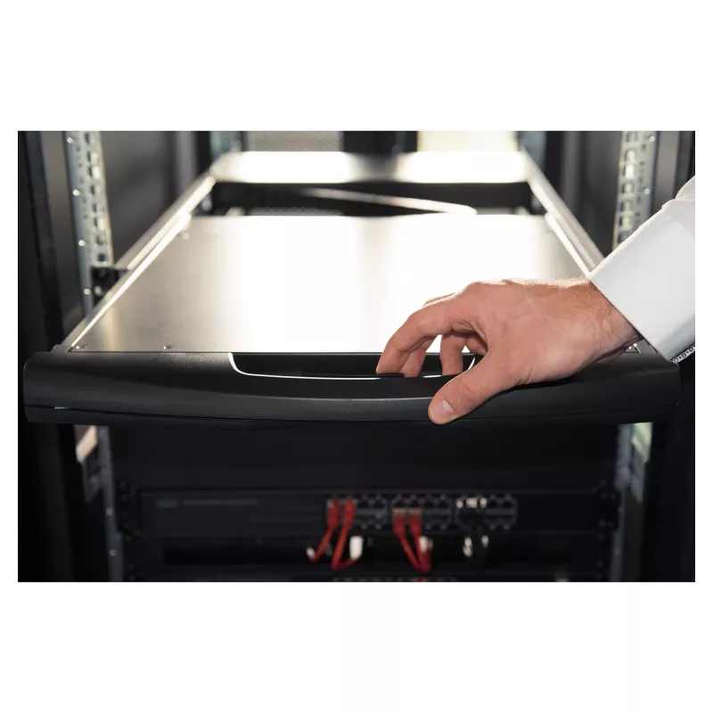 DIGITUS Consola Modular 17 pulgadas LCD HD, KVM VGA de 16 puertos, distribución de teclado alemán