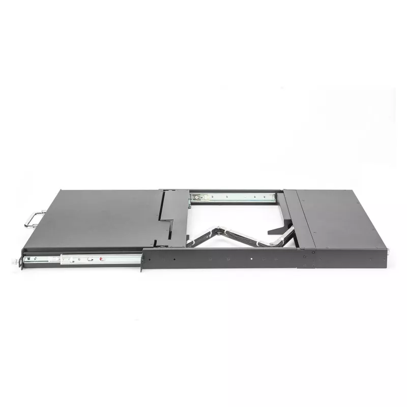 DIGITUS Consola Modular 17 pulgadas LCD HD, KVM VGA de 16 puertos, distribución de teclado alemán