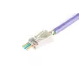 DIGITUS conector macho RJ45 (8P8C) pasante, Cat.6, apantallado, AWG 26-24, pack de 100 unidades