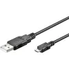 Cable DIGITUS USB 2.0 Type A - Micro B Macho/Macho 1,8m Negro