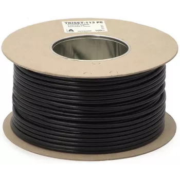 DIPOL TRISET-113 cable coaxial relleno de gel 75 Ohm funda PE clase A 100 dB