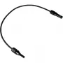 DIVERSE cable de extensión solar 6mm², conector macho MC4 a conector hembra, 1,5 metros, negro