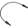 DIVERSE Cable de extensión solar 6mm², conector macho MC4 a conector hembra, 1 metro, negro
