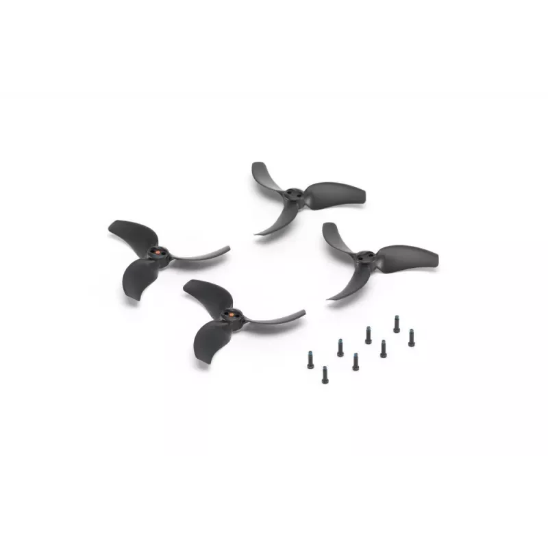 DJI Avata 2 Hélices (par) – Repuesto oficial, cierre rápido, 3 palas, negro