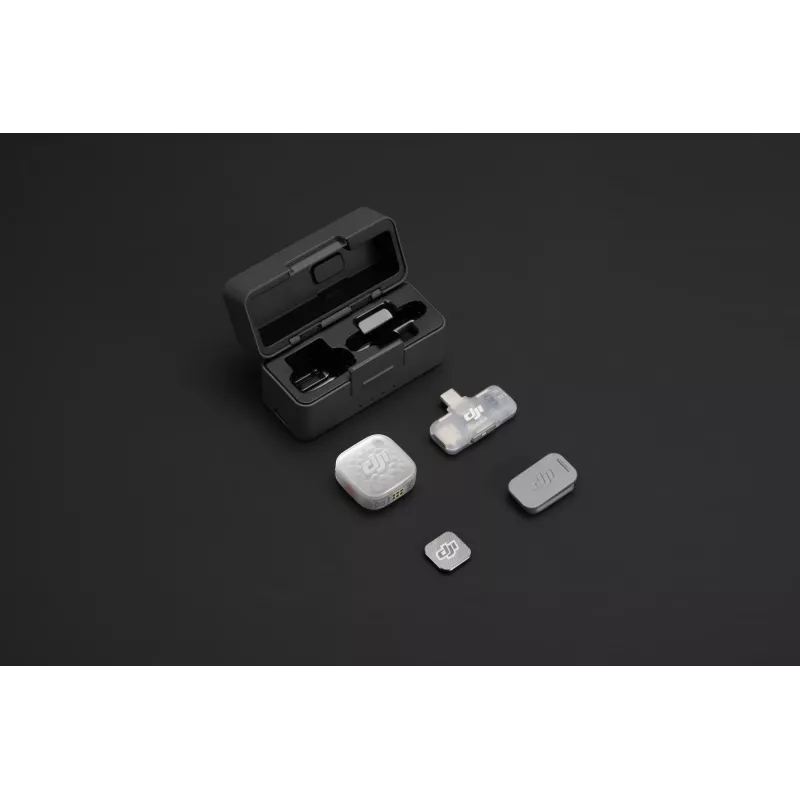 DJI Mic Mini 2S sistema de micrófono inalámbrico (1 transmisor + 1 receptor móvil + estuche de carga)