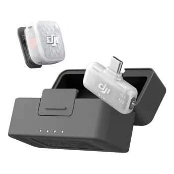 DJI Mic Mini 2S sistema de micrófono inalámbrico (1 transmisor + 1 receptor móvil + estuche de carga)