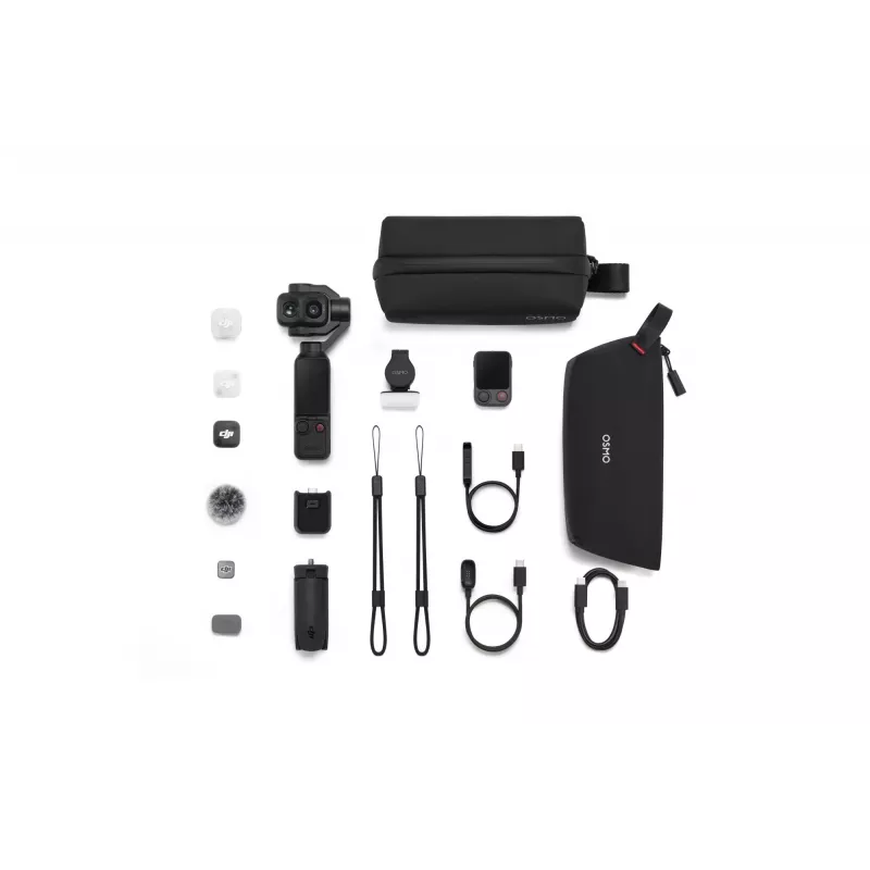 DJI Osmo Pocket 4P Vlog Combo cámara 4K, negro