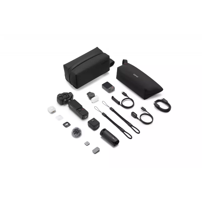 DJI Osmo Pocket 4P Vlog Combo cámara 4K, negro