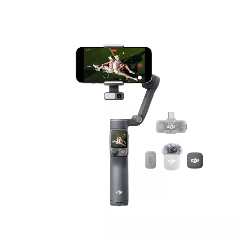 DJI Osmo Mobile 8P Creator Combo Estabilizador Gimbal para Smartphone Negro