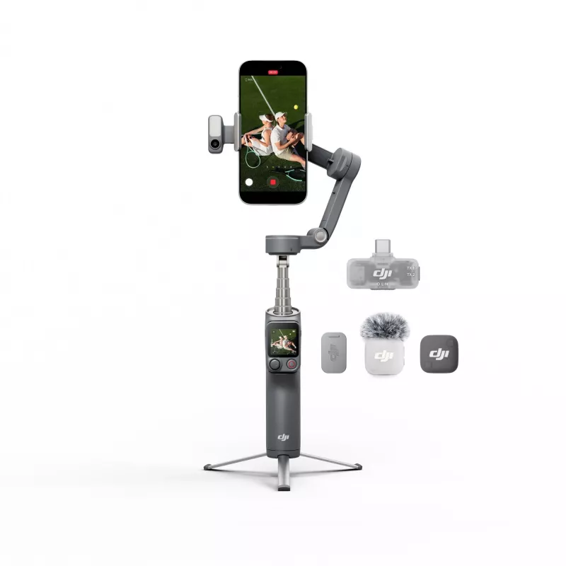 DJI Osmo Mobile 8P Creator Combo Estabilizador Gimbal para Smartphone Negro