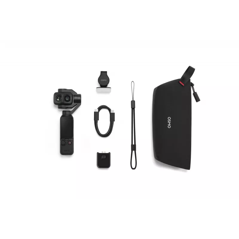 DJI Osmo Pocket 4P Standard Combo - Cámara con gimbal de 3 ejes, CMOS de 1 inch y 4K120fps, pantalla táctil giratoria de 2 inch, foto de 37MP, cámara lenta a 240fps, Wi-Fi/Bluetooth, batería de 160min